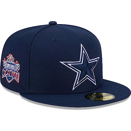 New Era Men's Navy Dallas Cowboys Main Patch 59FIFTY Fitted Hat