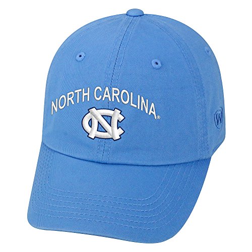 Top of the World North Carolina Tar Heels Men's Adjustable Relaxed Fit Team Arch hat, Adjustable