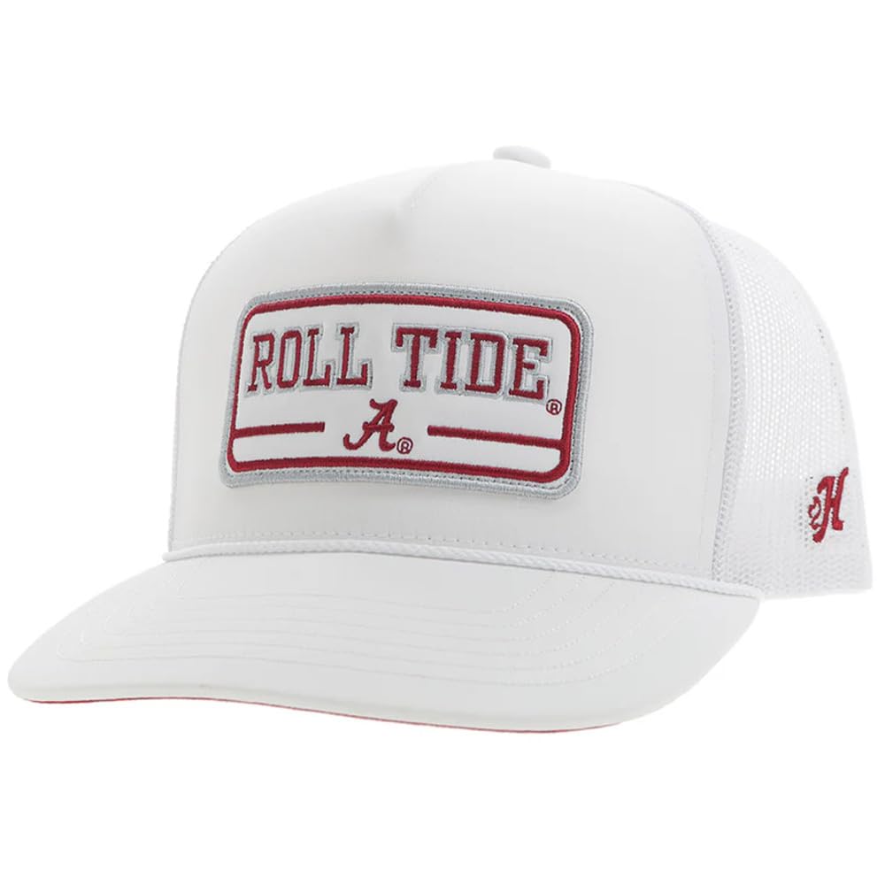 HOOEY Men's University of Alabama Officially Licensed Collegiate Adjustable Snapback Hat w/Rectangle Patch