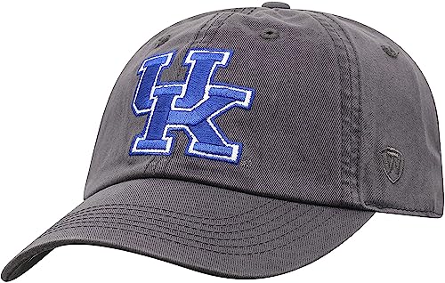 Collegiate Hats - Fitted Caps Adjustable Hats and Snapbacks Available (Adjustable Hat, Kentucky Grey)