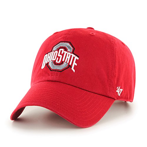 '47 NCAA Ohio State Buckeyes Unisex Clean Up, Red, One Size Fits Most