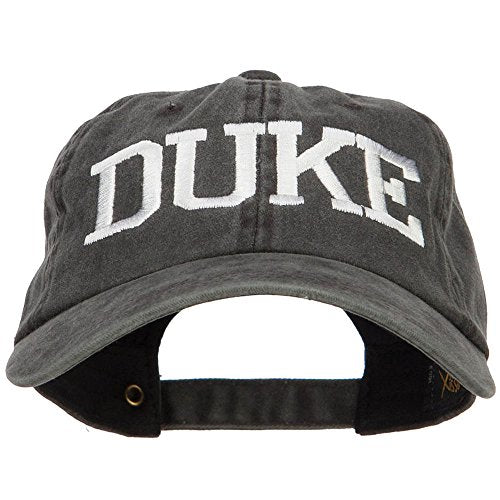 Duke Halloween Character Embroidered Dyed Unstructured Cap | Embroidered character design, cotton, low-profile unstructured crown, pre-curved bill, ventilation holes, all-season use