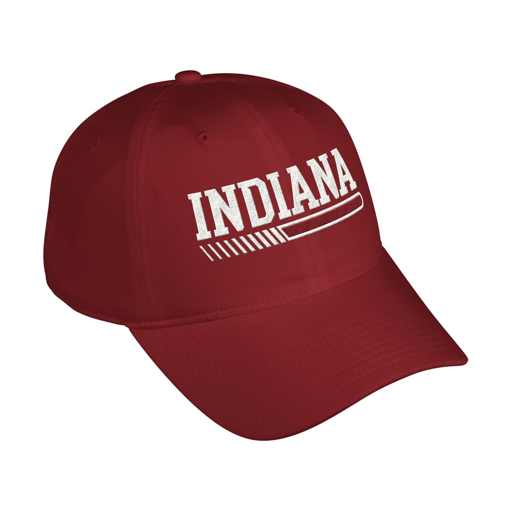 adidas Mens Indiana Hoosiers Slo Adjustable Cap - Red - Size OSFM