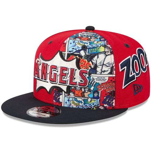 New Era LA Los Angeles Angels 9FIFTY Diamond Hero Edition Snapback Cap, Adjustable Hat