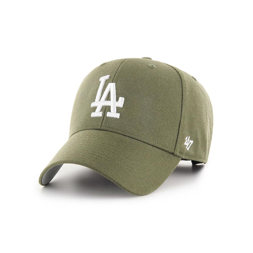 47 Los Angeles Dodgers Hat Mens Womens MVP Adjustable Cap, Sandalwood Green