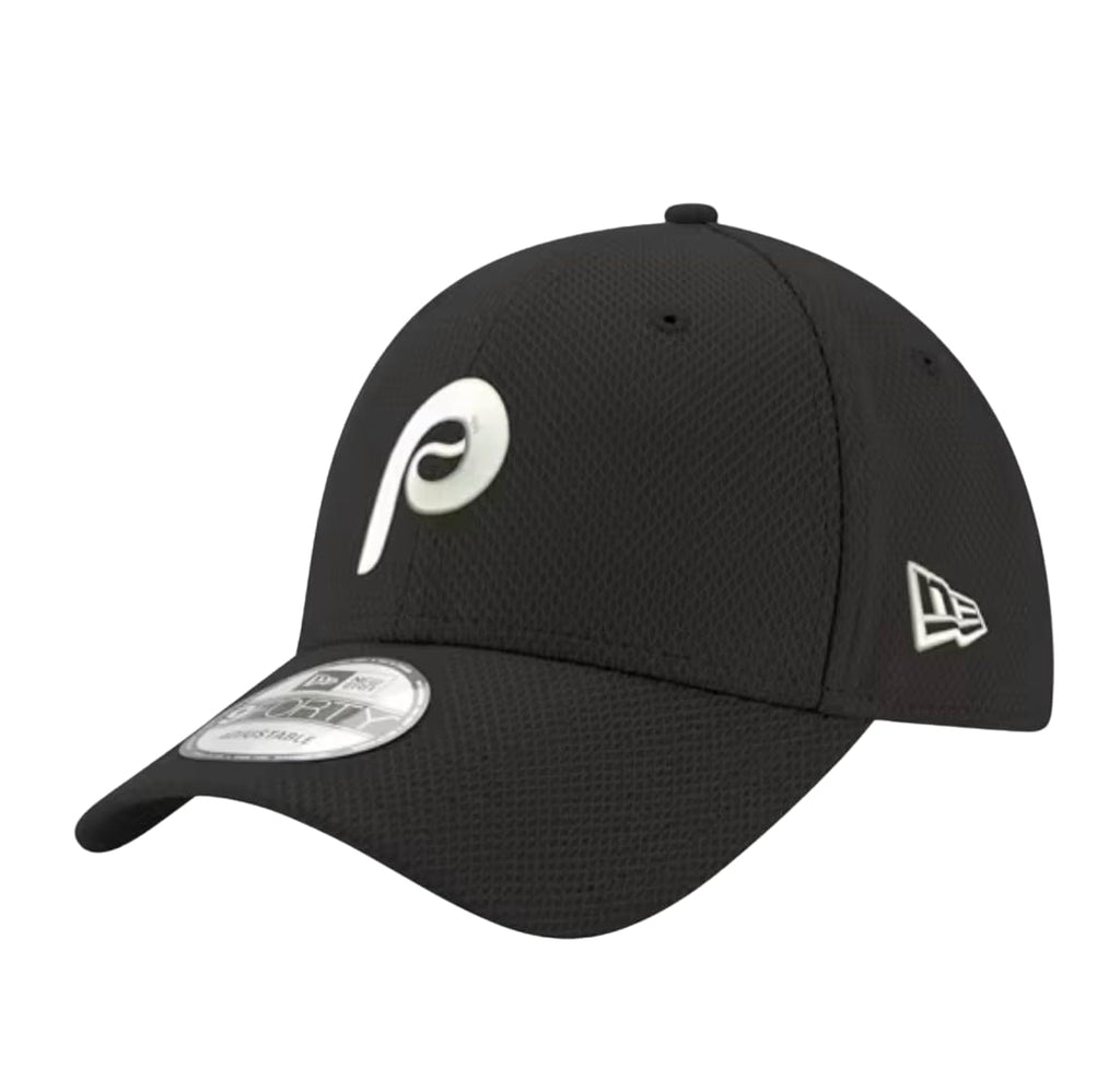New Era Philadelphia Phillies Stretch Snap 9FORTY Classic Adjustable Hat (US, Alpha, One Size, Black)