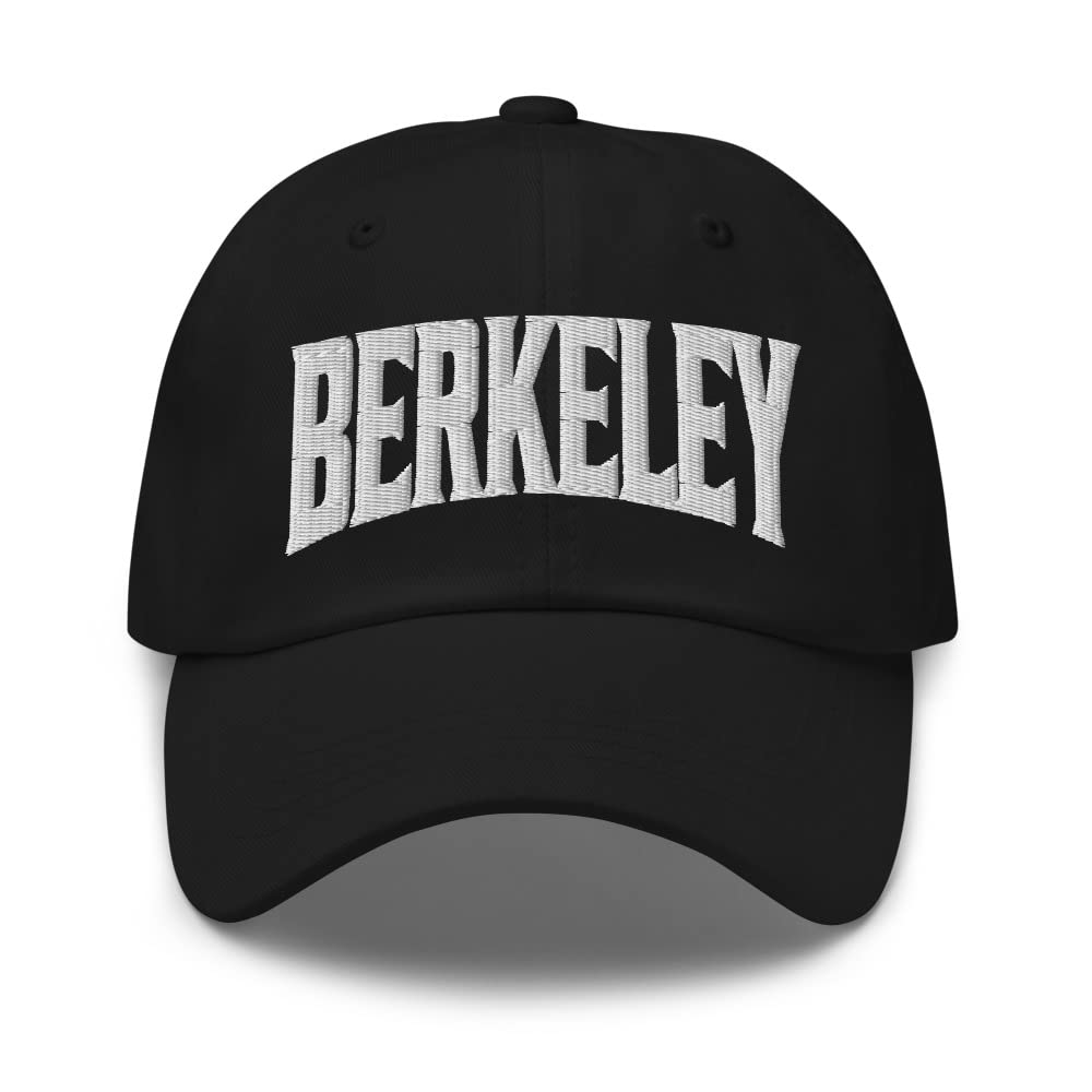 Merch Town Berkeley California CA Embroidered Dad Hat Black