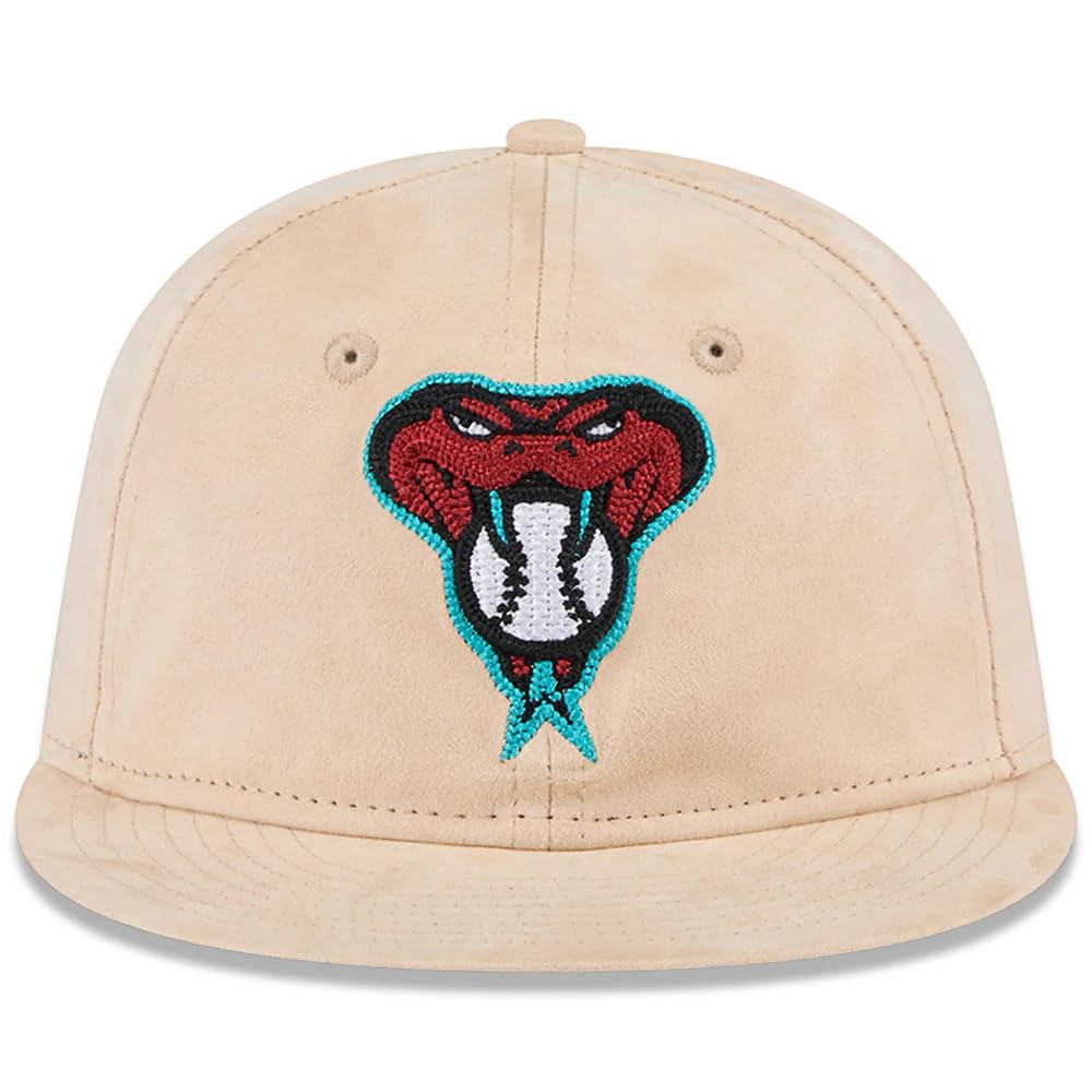 New Era Arizona Diamondbacks 9FIFTY Stone Suede Retro Crown Snapback Cap, Adjustable Hat