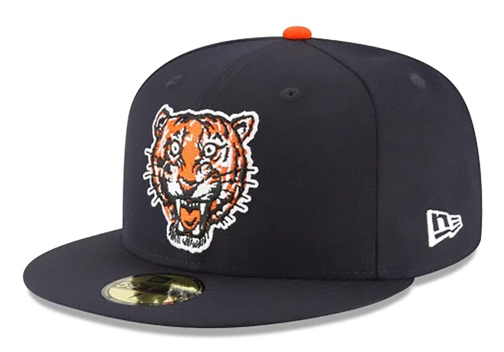 New Era MLB 59FIFTY Cooperstown Authentic Collection Fitted On Field Game Cap Hat (6 7/8, Detroit Tigers Navy Cooperstown)