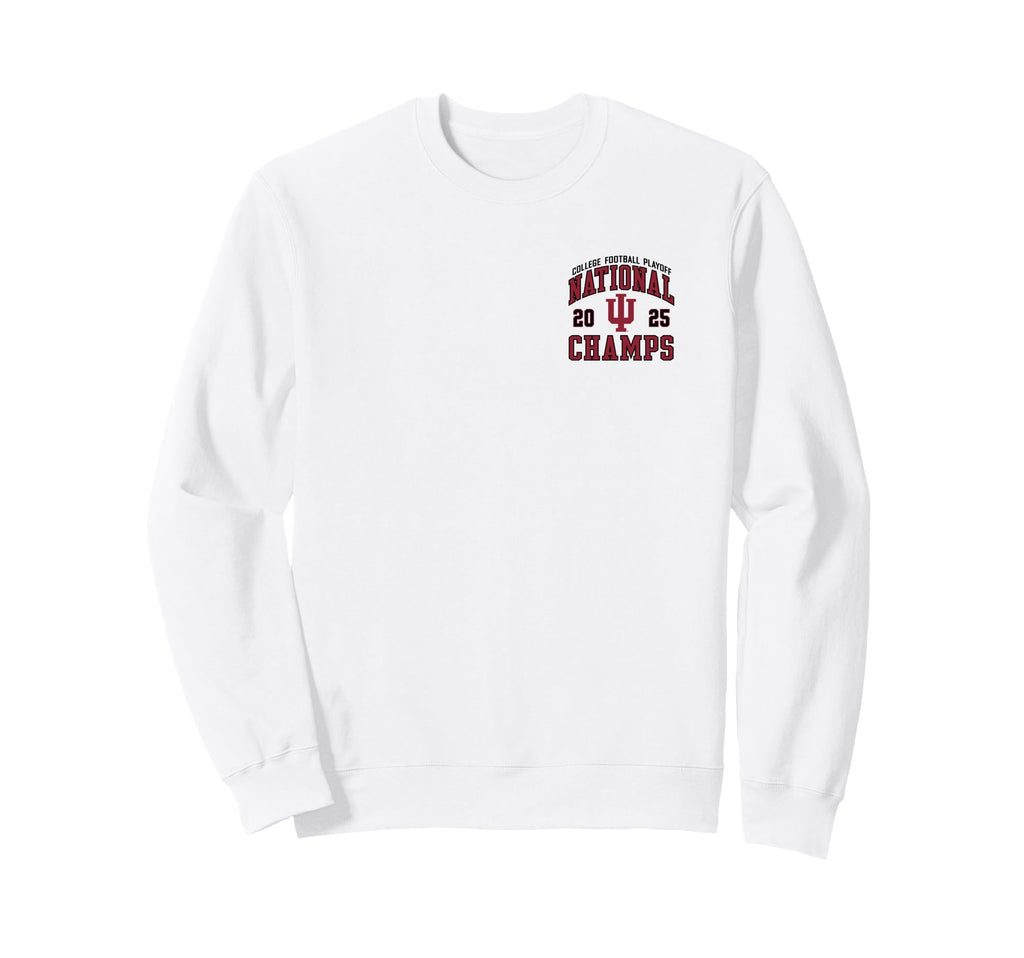 Indiana Hoosiers National Champs Football 2025 Front/Back Sweatshirt