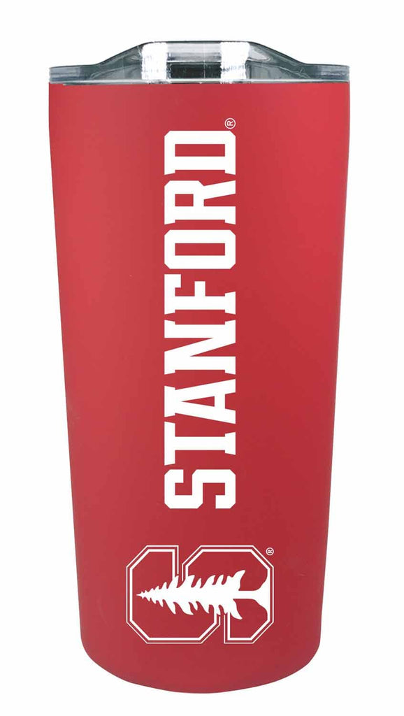 Campus Colors NCAA Stainless Steel Tumbler perfect for Gameday - 18 oz - Double Walled - Keeps Drinks Perfectly Insulated (Stanford Cardinal - Cardinal)