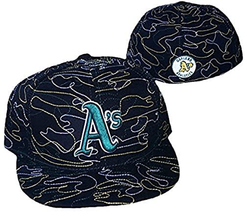 VF Oakland Athletics Strings Fitted Hat Cap - Black (as1, Numeric, Numeric_7_and_1_Eighth, Black)
