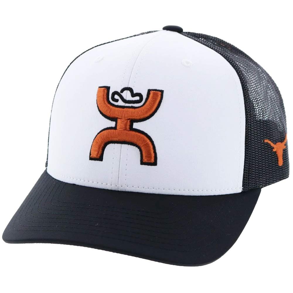 HOOEY Men's Officially Licensed Collegiate Adjustable Snapback Hat (Texas - 7011T-WHBK)