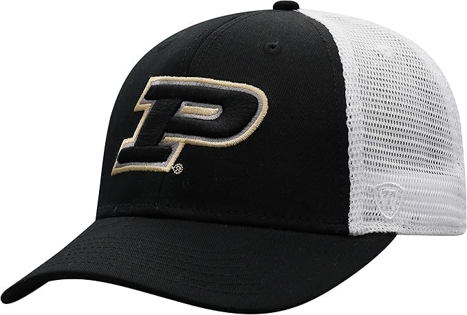 Collegiate Adjustable Trucker Hats (US, Alpha, One Size, Purdue)