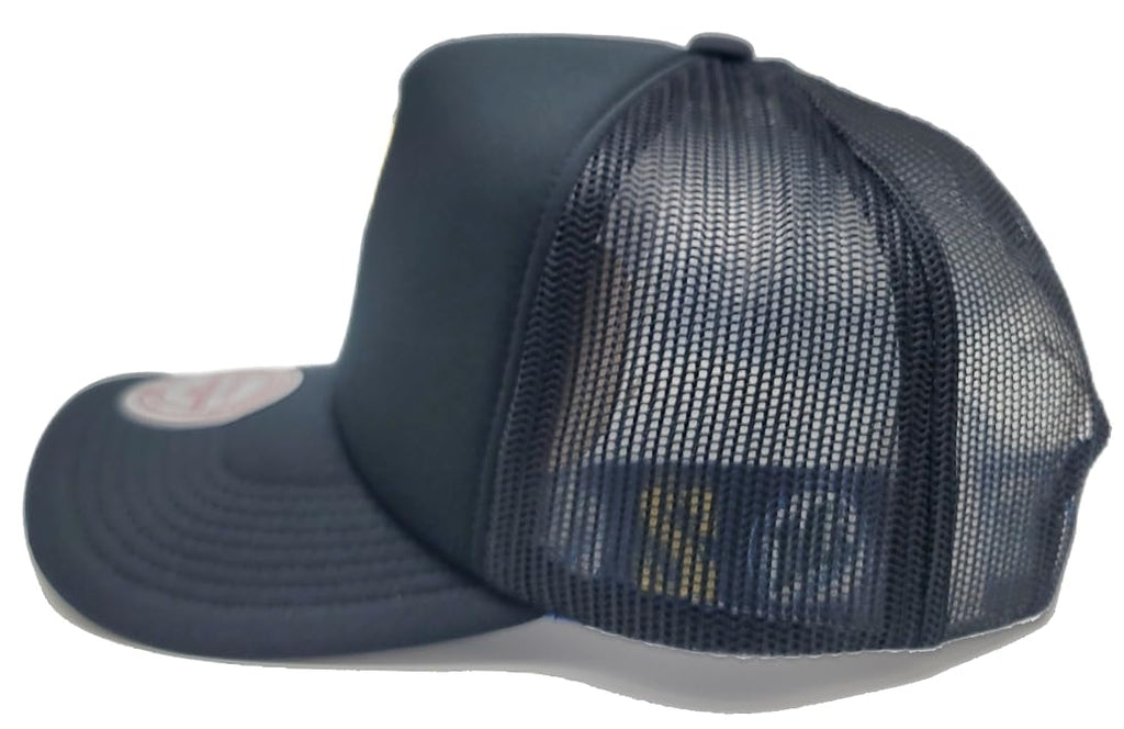 Mitchell & Ness Seattle Mariners New MLB Hidden Trucker Mesh Black Yellow Pro Crown Snapback Era Hat Cap