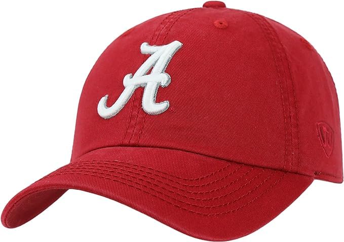 Alabama Collegiate Adjustable Hats (Adjustable Hat, Alabama A Red)