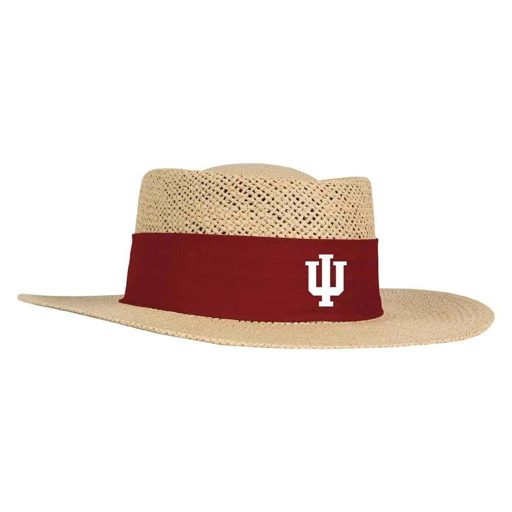 Generic Indiana Hoosiers Ahead Gambler Straw Hat - Large - Extra Large