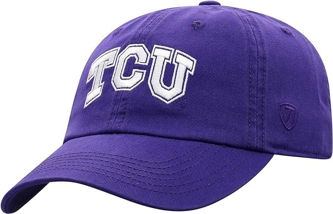 TCU Collegiate Adjustable Hats (Adjustable Hat, TCU Purple)