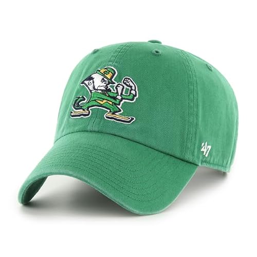 47 Clean Up NCAA Notre Dame Fighting Irish Adjustable Hat - Green, Green, One Size