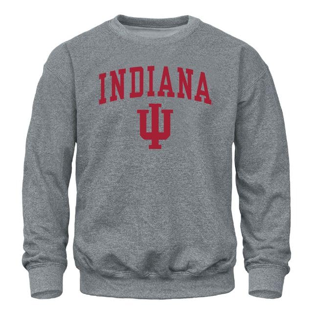 Barnesmith Indiana University Hoosiers Crewneck Sweatshirt, Heritage, Charcoal Grey, X-Large