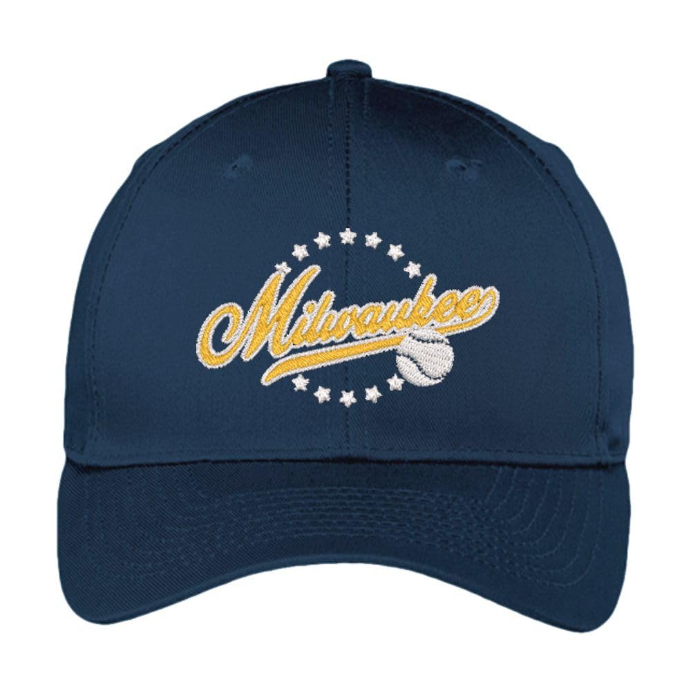 Milwaukee Baseball Vintage Fan Hat (Navy Hat)
