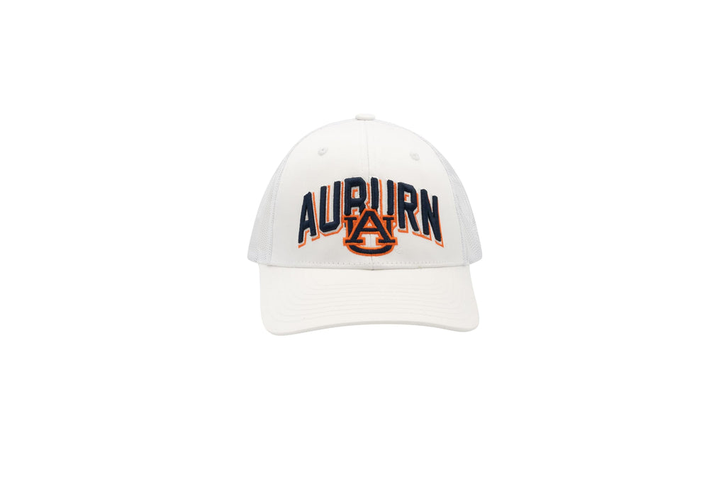 Decorvo Oficially Licensed White Baseball Hat - Adjustable Classic Embroidered Team Cap (Auburn)