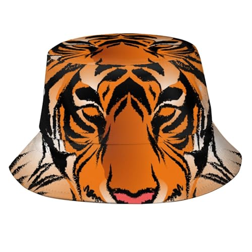 Bengal Tiger Bucket Hat Outdoor Summer Beach Fisherman Cap For Men Women