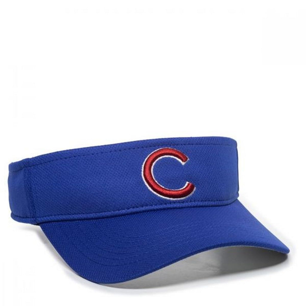 Outdoor Cap Co Team Mlb-185 Team Baseball Visor Chicago Cubs One Size Fits Most