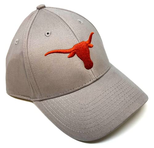 OC Sports Texas University Hat Classic MVP Embroidered Logo Adjustable Cap (Gray), One Size
