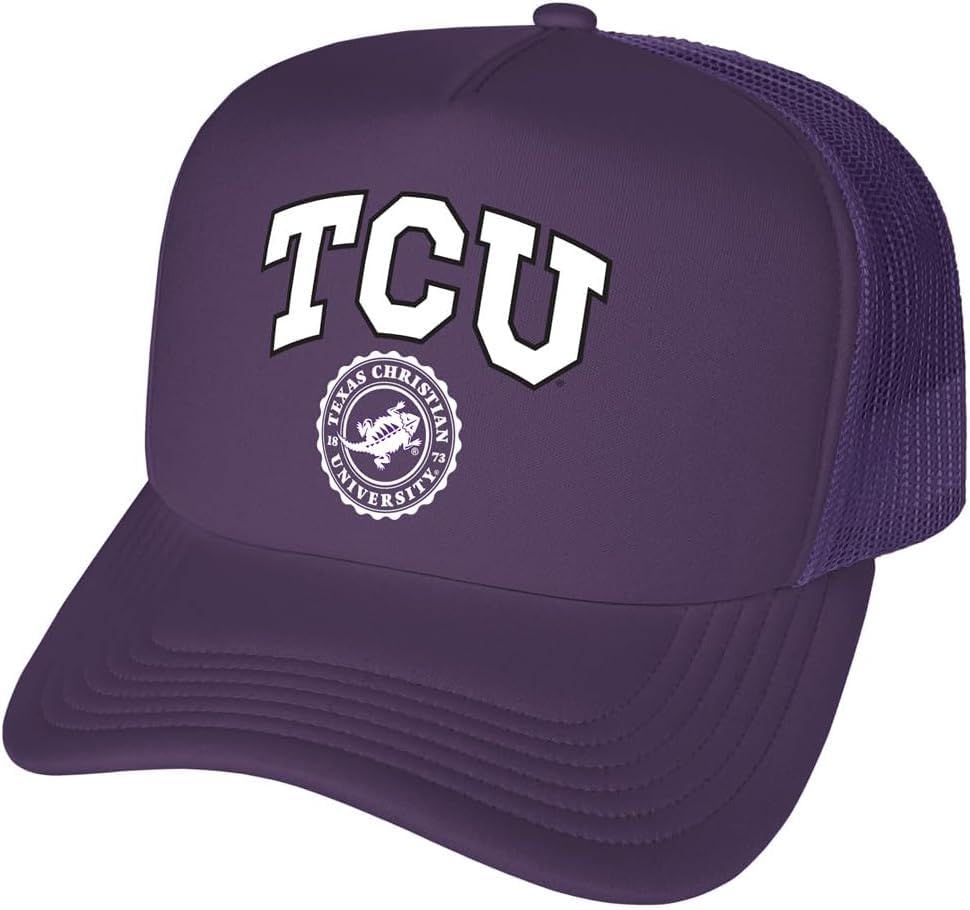 Leinakev Official TCU Classic Seal Foam Snapback Trucker Hat - Unisex for Men and Women