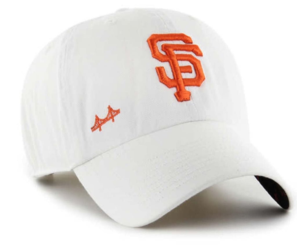 San Francisco Giants White Confetti Buckle Strap Hat, Adjustable Fit
