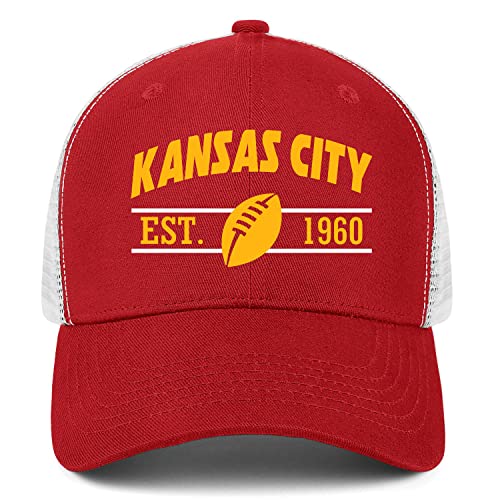 City Hat for Men Women Merch Gifts Mens Womens Apparel Gear Mesh Red
