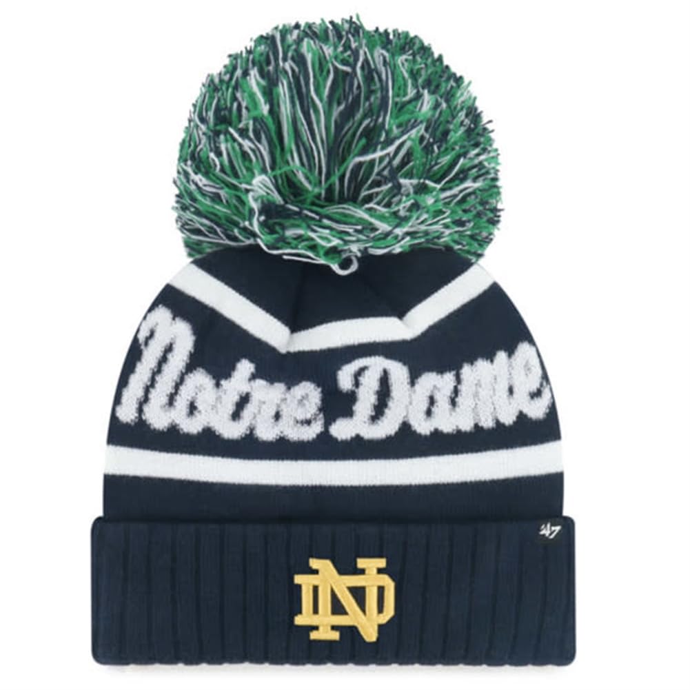 47 Notre Dame Fighting Irish Womens Spirited Pom Knit Multicoloured