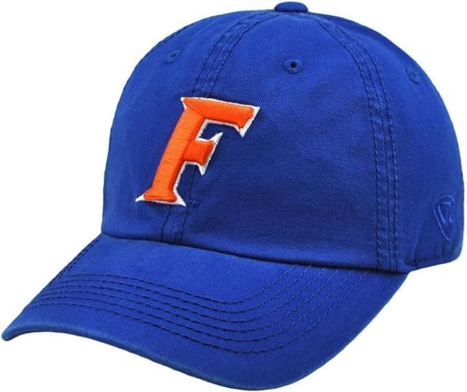 Collegiate Primary Color Relaxed Fit Adjustable Hats (US, Alpha, One Size, Florida F)