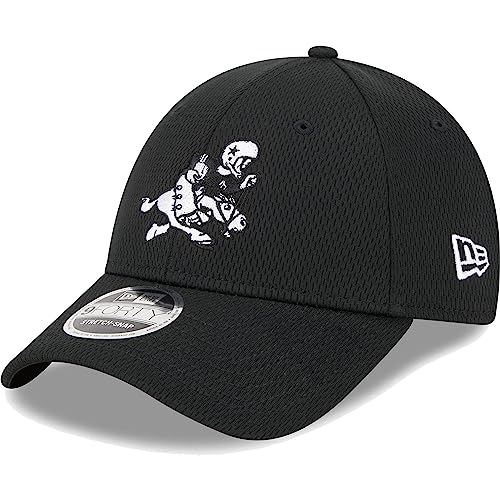 New Era Men's Black Dallas Cowboys Retro Joe Main B-Dub 9FORTY Adjustable Hat