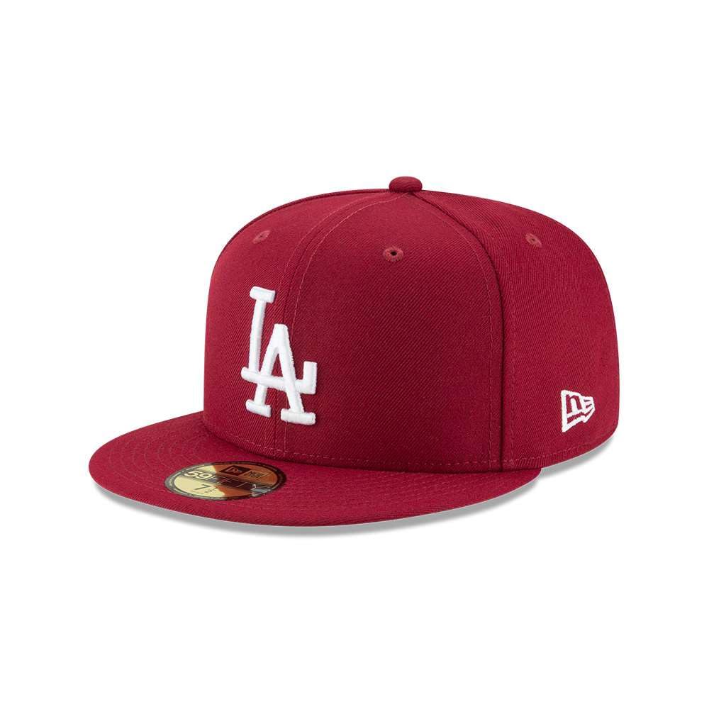 New Era Men Los Angeles Dodgers Cardinal Basic 59Fifty Fitted