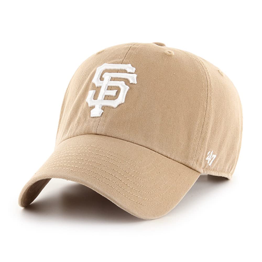 47 San Francisco Giants Clean Up Dad Hat Baseball Cap - Khaki