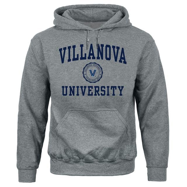 Barnesmith Villanova University Wildcats Hooded Sweatshirt, Heritage, Charcoal Grey, Medium