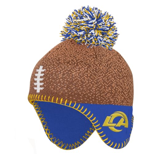 Outerstuff Infant Brown Los Angeles Rams Football Head Knit Hat