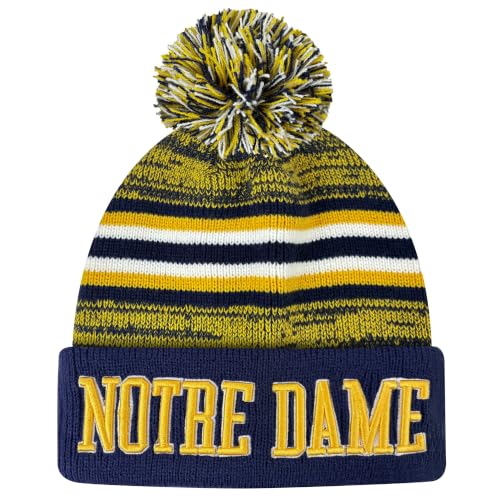 Color Stripe Beanies for Men Women, Soft Acrylic Knit Cuffed Beanie Cap with Exquisite 3D Embroidery, Warm Winter Hat for Outdoor