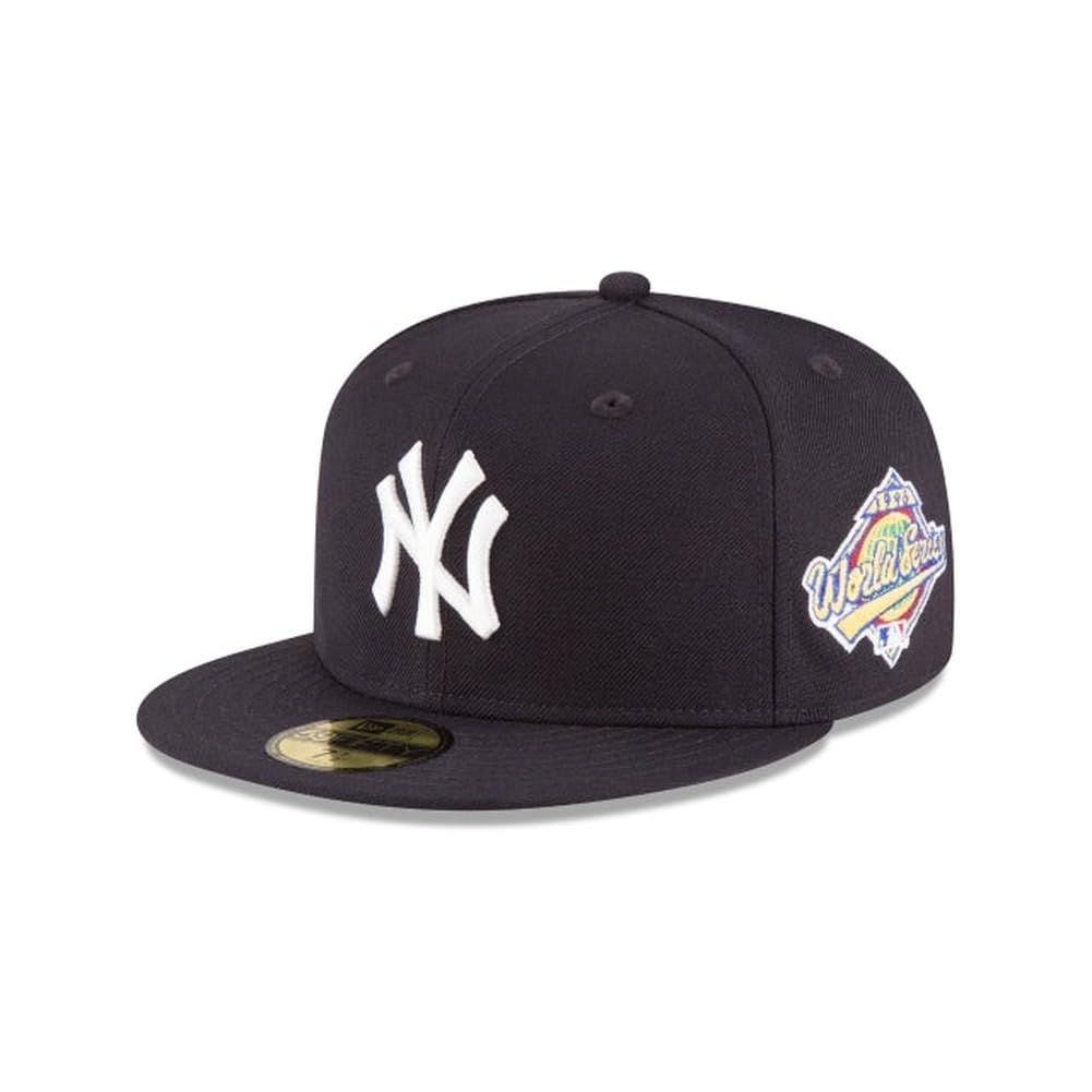 New Era MLB 59FIFTY New York Yankees 1996 World Series Navy Cooperstown Authentic Collection Fitted On Field Baseball Cap Hat - 7 1/2