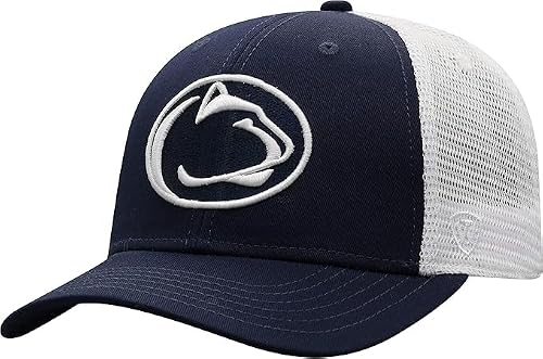 Collegiate Adjustable Trucker Hats (US, Alpha, One Size, Penn State)