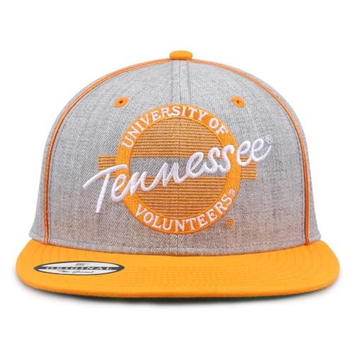 The Game NCAA Licensed Tennessee Volunteers Flat Brim Snapback Hat, University of Tennessee Game Day Hat