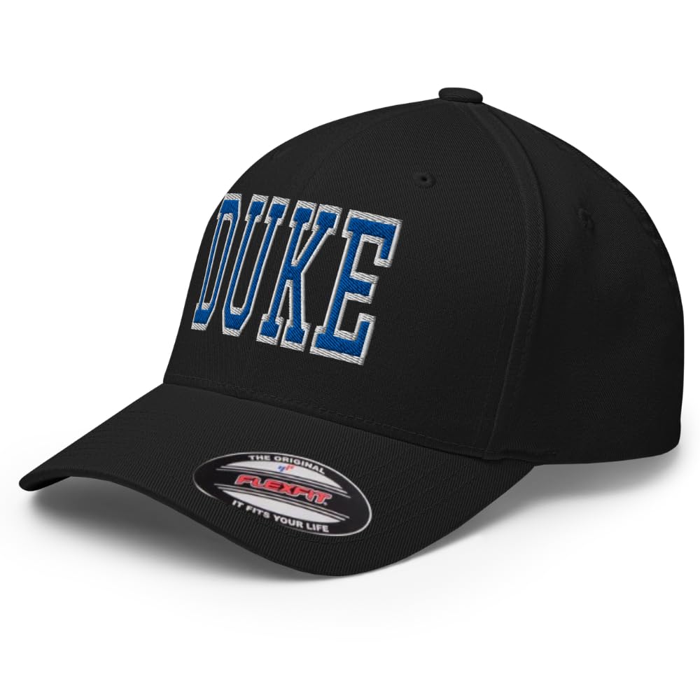 RIVEMUG FX Duke Fitted Hat Embroidered Curved Bill Mid Crown Closed-Back Structured Twill Cap