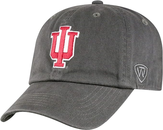 Indiana Collegiate Adjustable Hats (Adjustable Hat, Indiana Grey)