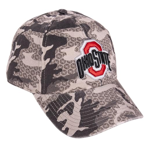 Desert Cactus The Ohio State University Embroidered Baseball Hat (U1) Gray