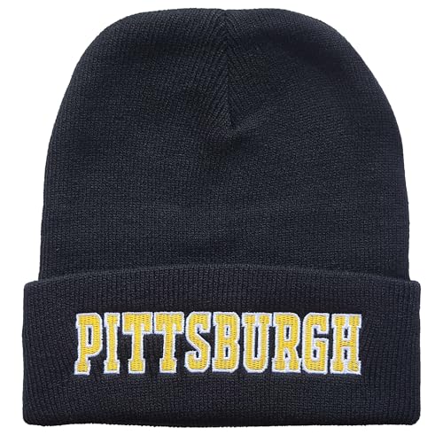 Zihogrc Football Fans Embroidered Beanie Knit Hat for Men Women Winter Hat