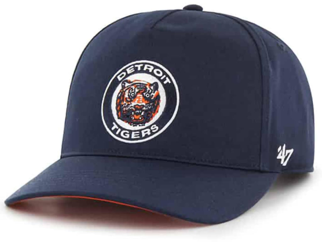 47 MLB Grand Slam Cooperstown Team Color Adjustable Snapback Structured Hat, Adult One Size Fits All - Detroit Tigers, Detroit Tigers Navy