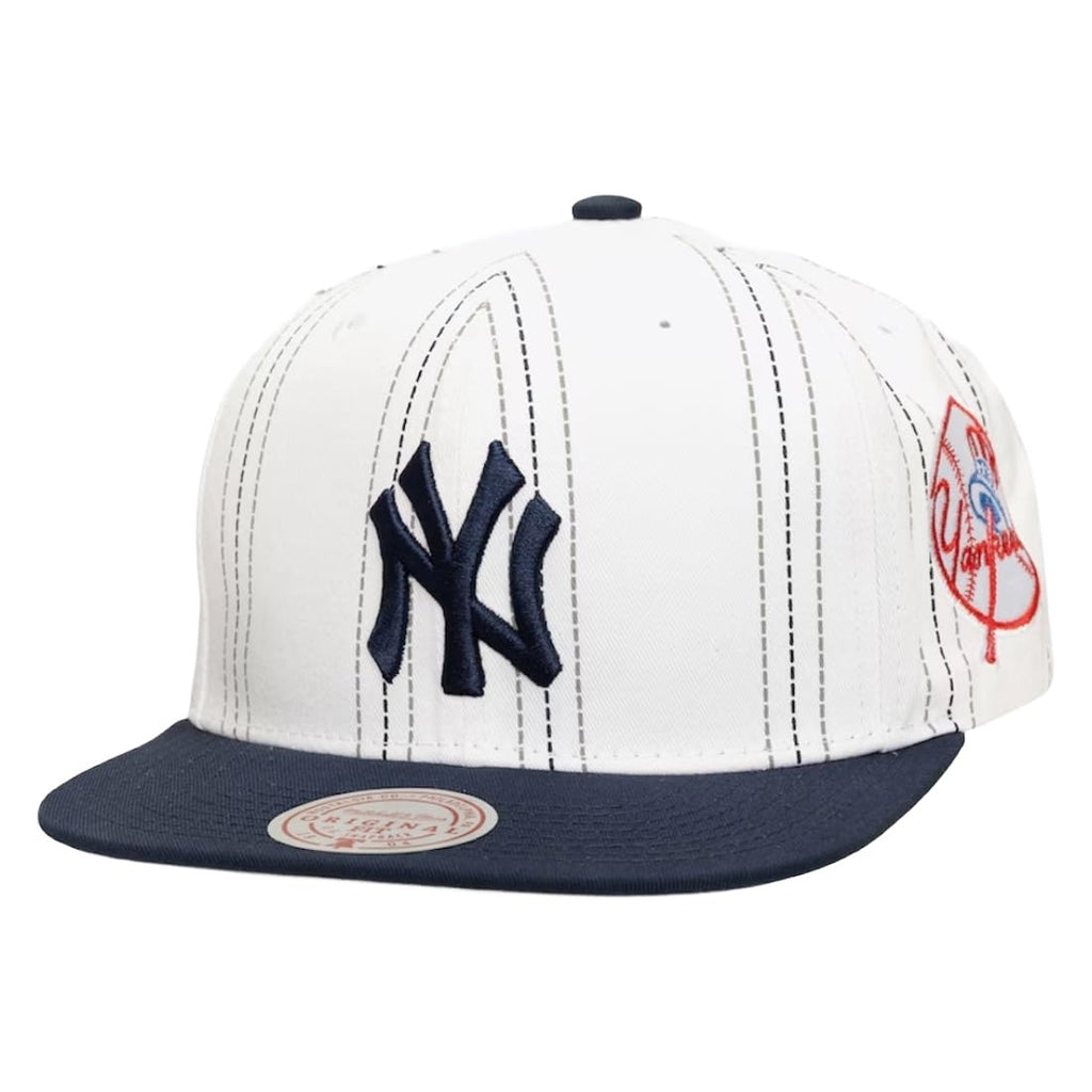 Mitchell & Ness New York Yankees Triplin Snapback Hat Cap - White