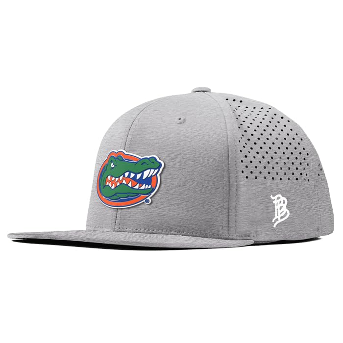 Branded Bills Officially Licensed x Florida Gators Heather Grey Flat Performance Florida Team Logo